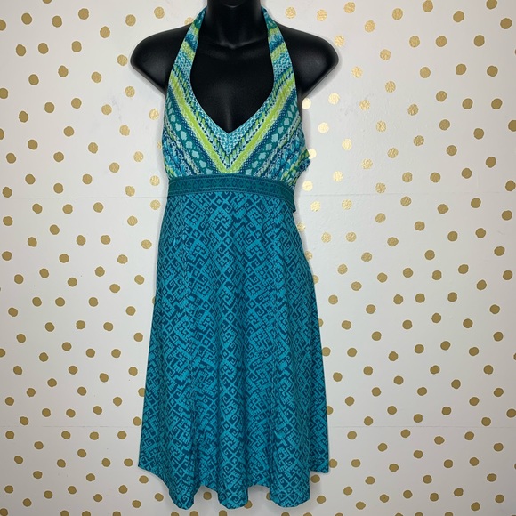Athleta Dresses & Skirts - Athleta Pack Everywhere Geo Print Halter Dress 8P